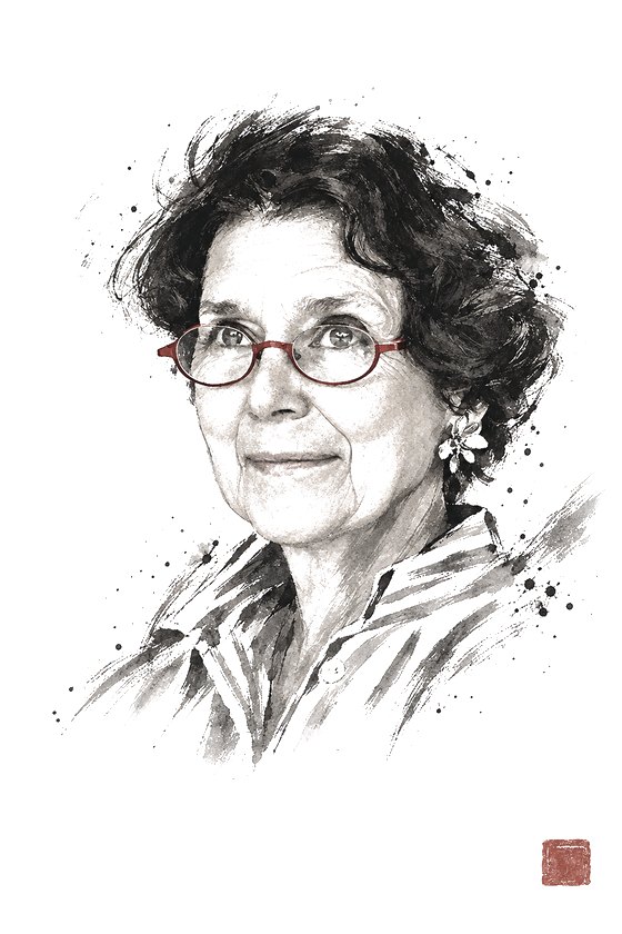 Portrait à l'encre d'Elisabeth Grimaldi d'Esdra